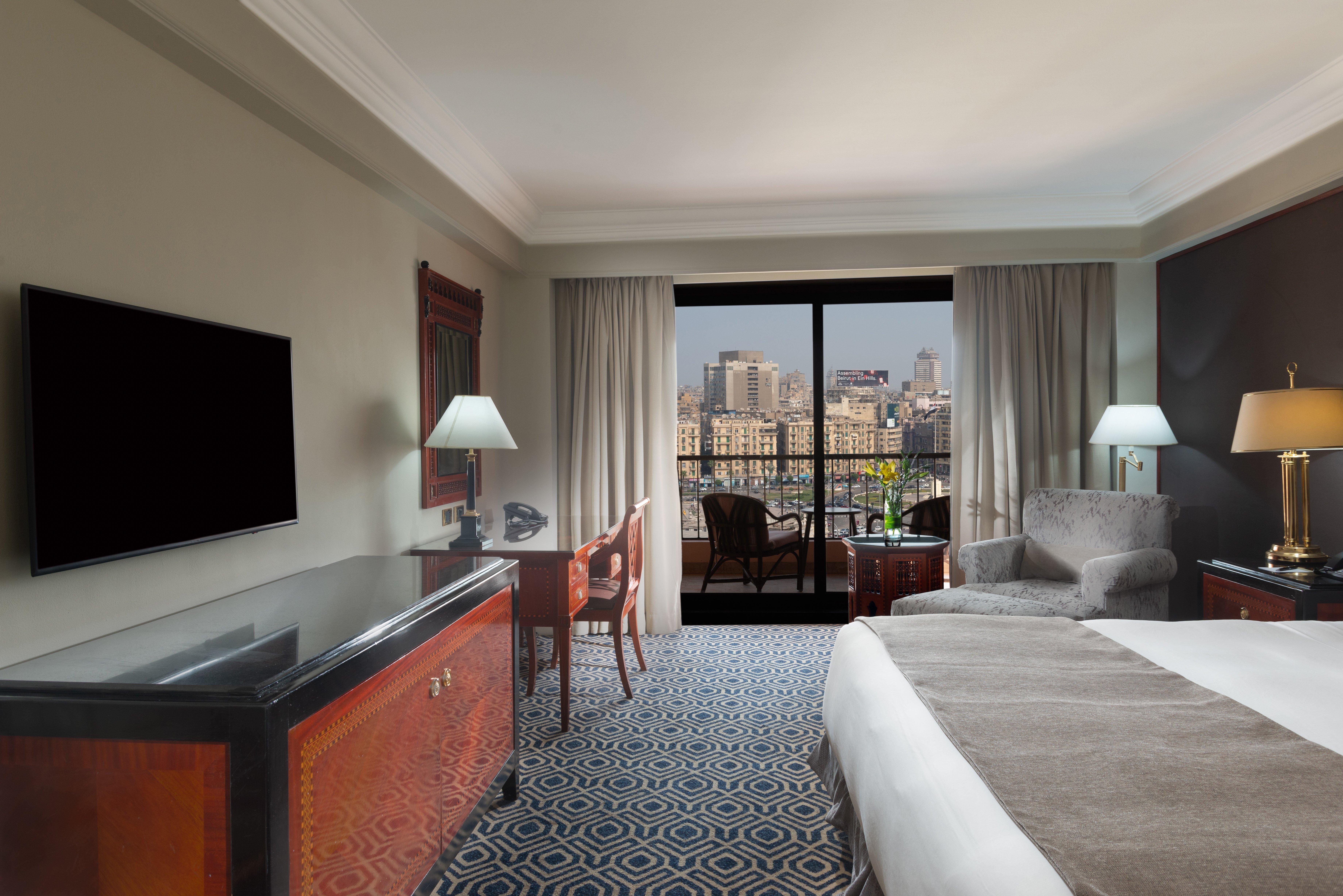 Hotel Intercontinental Cairo Semiramis By Ihg Zewnętrze zdjęcie A guest room at the Four Seasons Hotel Cairo at Nile Plaza